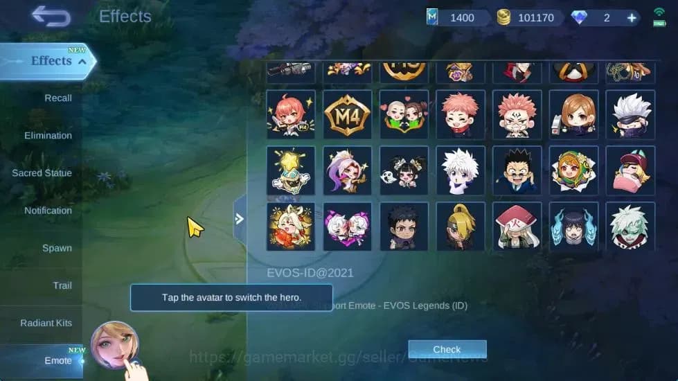 Mobile Legends: Bang Bang Accounts Hero 132|Skin 284|High Immo 100|KOF Karina,Trans R image 20
