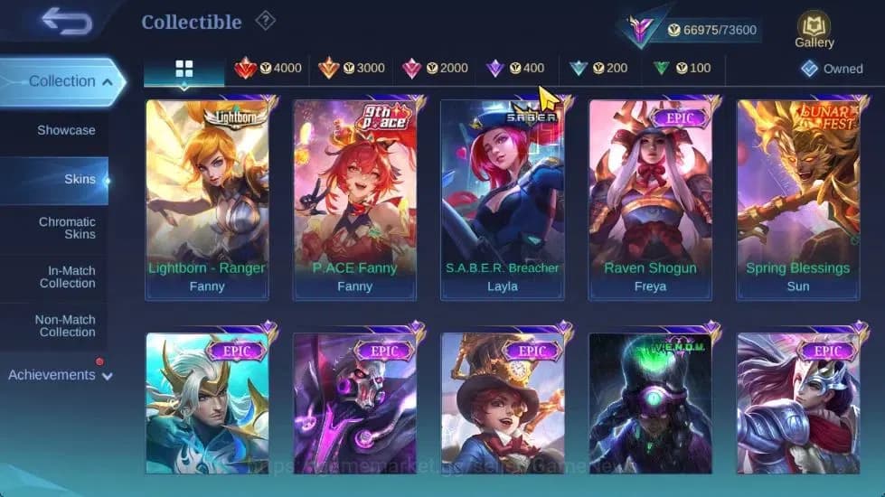 Mobile Legends: Bang Bang Accounts Hero 132|Skin 284|High Immo 100|KOF Karina,Trans R image 9