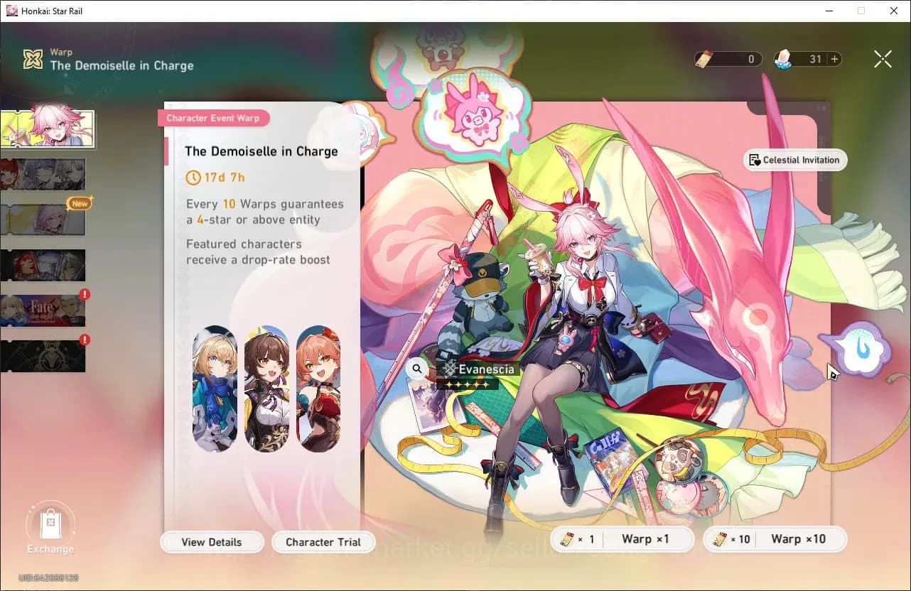 Honkai Star Rail Accounts Unknown | TL 60, Castorice+Sign, Silver Wolf E1+Si image 1