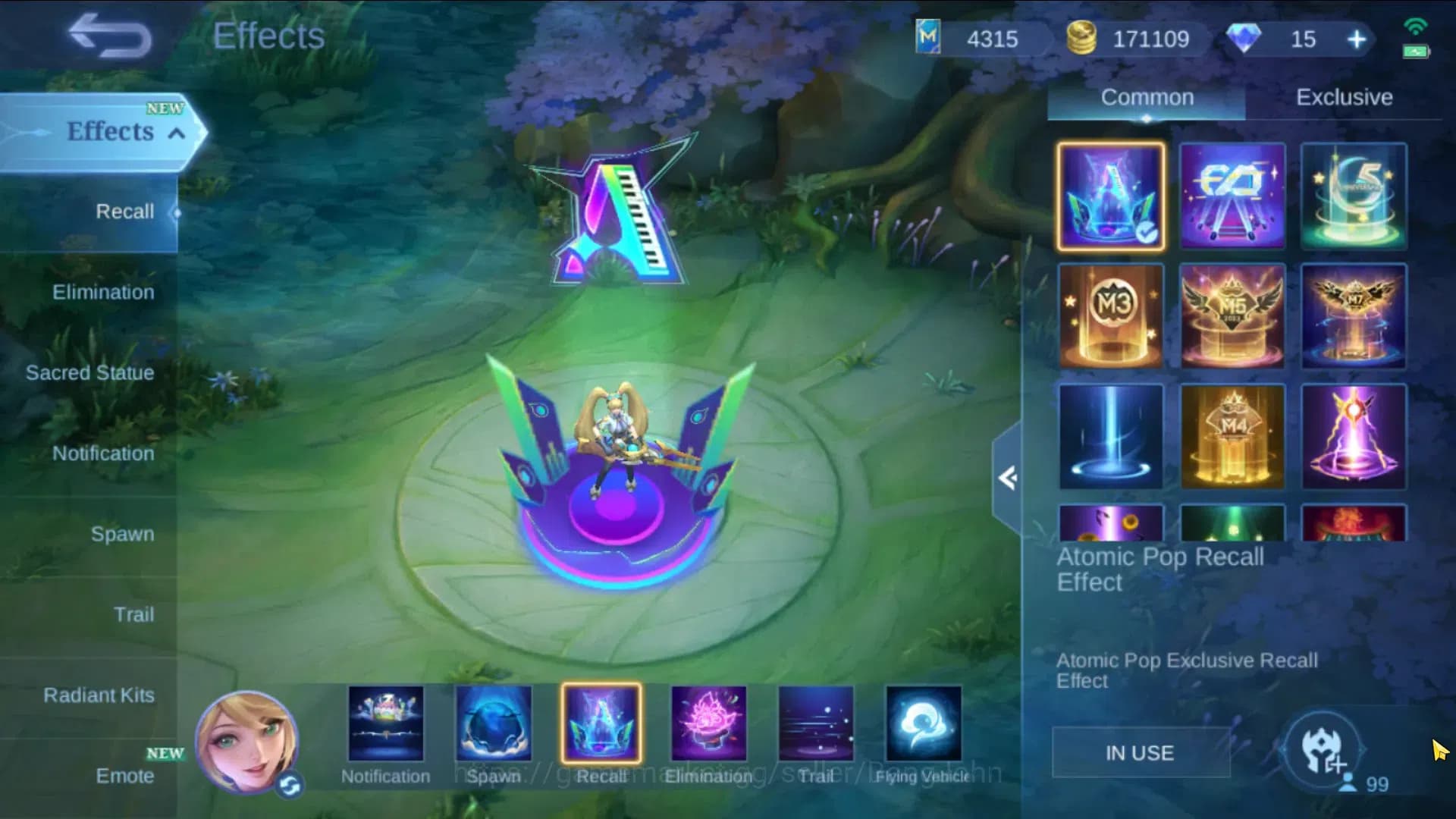 Mobile Legends: Bang Bang Accounts Global|Hero 99 Skin 207|Renowned|Collector Natalia image 11