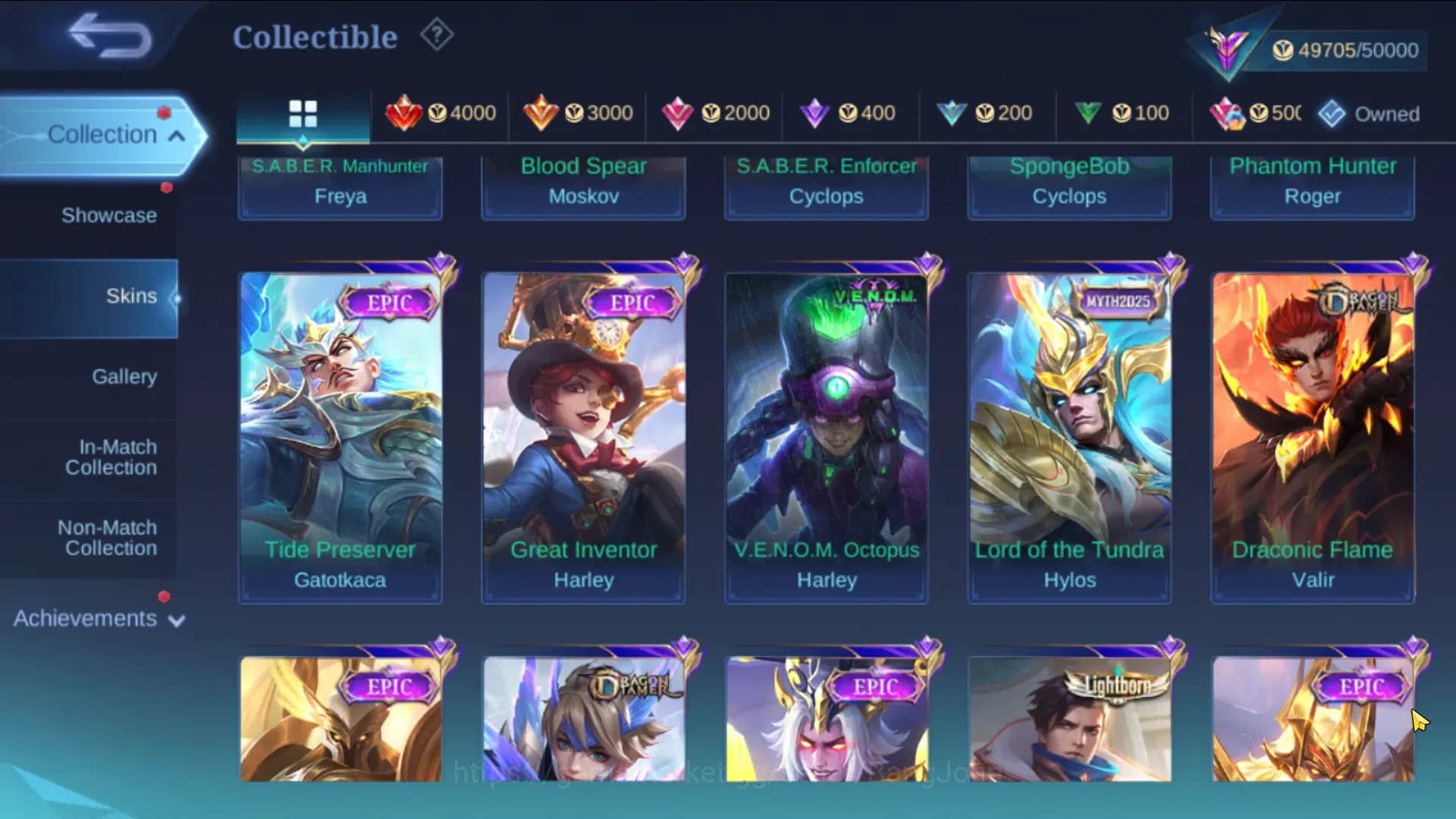Mobile Legends: Bang Bang Accounts Global|Hero 99 Skin 207|Renowned|Collector Natalia image 4