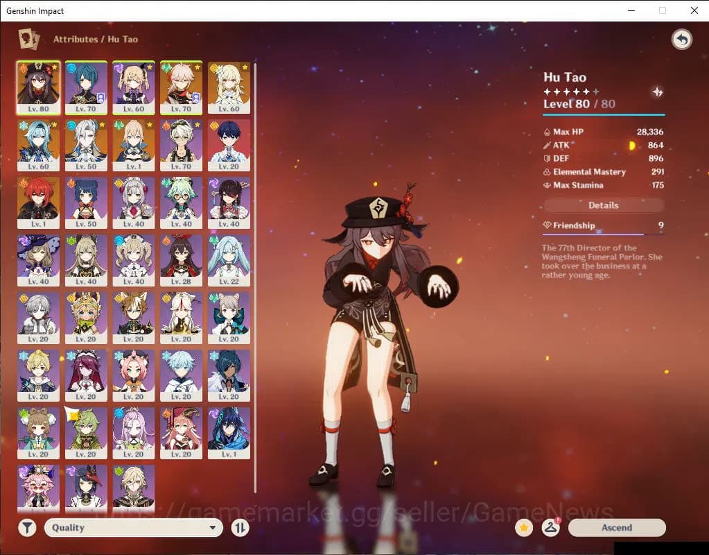 Genshin Impact Accounts Asia|AR 49|4 Limited |HuTao,Kazuha,Eula,Neuvillate image 3