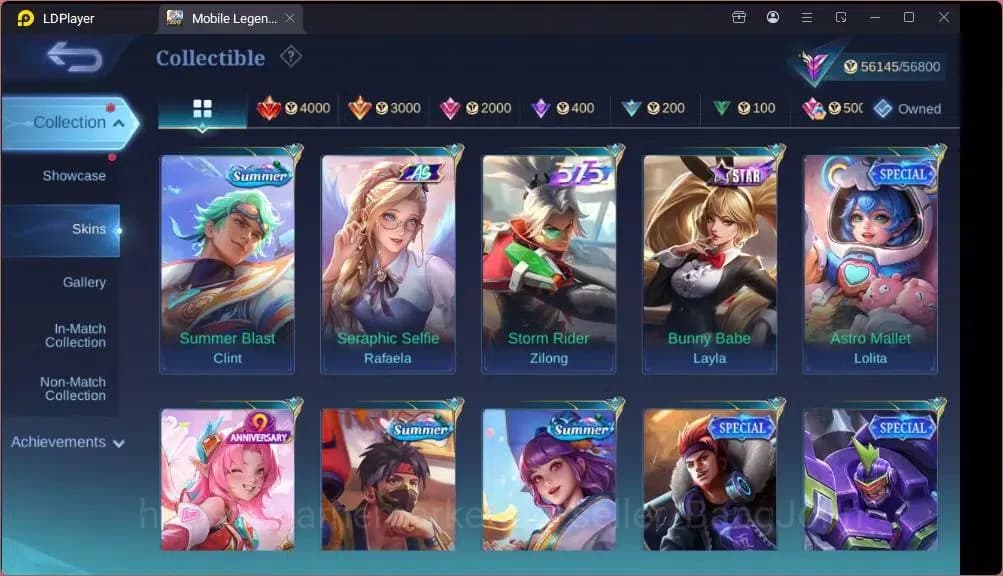 Mobile Legends: Bang Bang Accounts GLOBAL Hero 132 Skin 258|LBox Saber|KOF Karina|Ven image 11