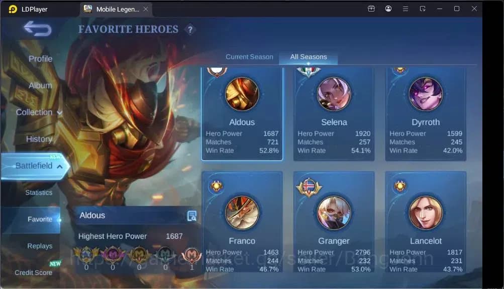 Mobile Legends: Bang Bang Accounts GLOBAL Hero 132 Skin 258|LBox Saber|KOF Karina|Ven image 3