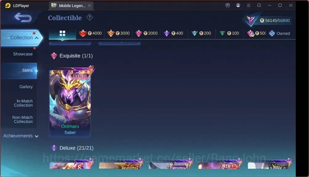 Mobile Legends: Bang Bang Accounts GLOBAL Hero 132 Skin 258|LBox Saber|KOF Karina|Ven image 7