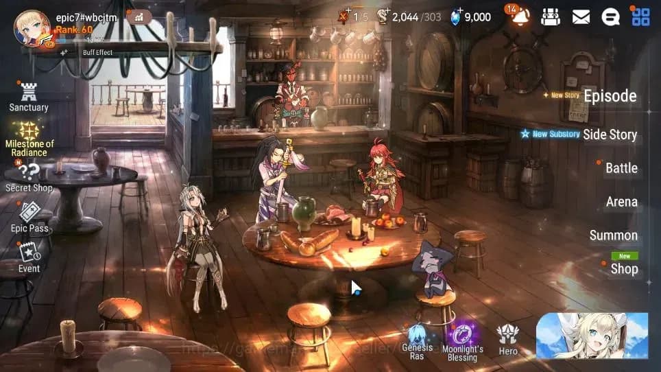 Epic Seven Accounts GLOBAL Unverif|New Era|6 ML(Salome,Ruele oL,E Ilyn image 1