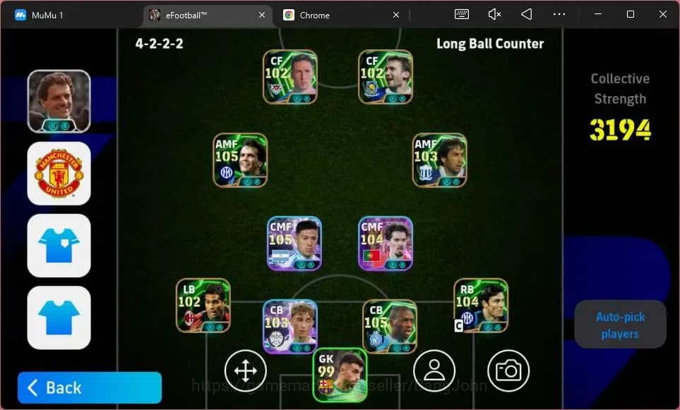 eFootball Accounts ANDROID|PW 3194|E-BT Ronaldinho Gaucho|E. Yaya Tou image 2