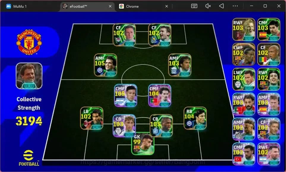 eFootball Accounts ANDROID|PW 3194|E-BT Ronaldinho Gaucho|E. Yaya Tou image 3