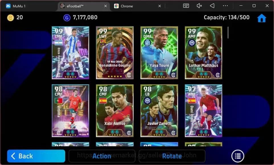eFootball Accounts ANDROID|PW 3194|E-BT Ronaldinho Gaucho|E. Yaya Tou image 6