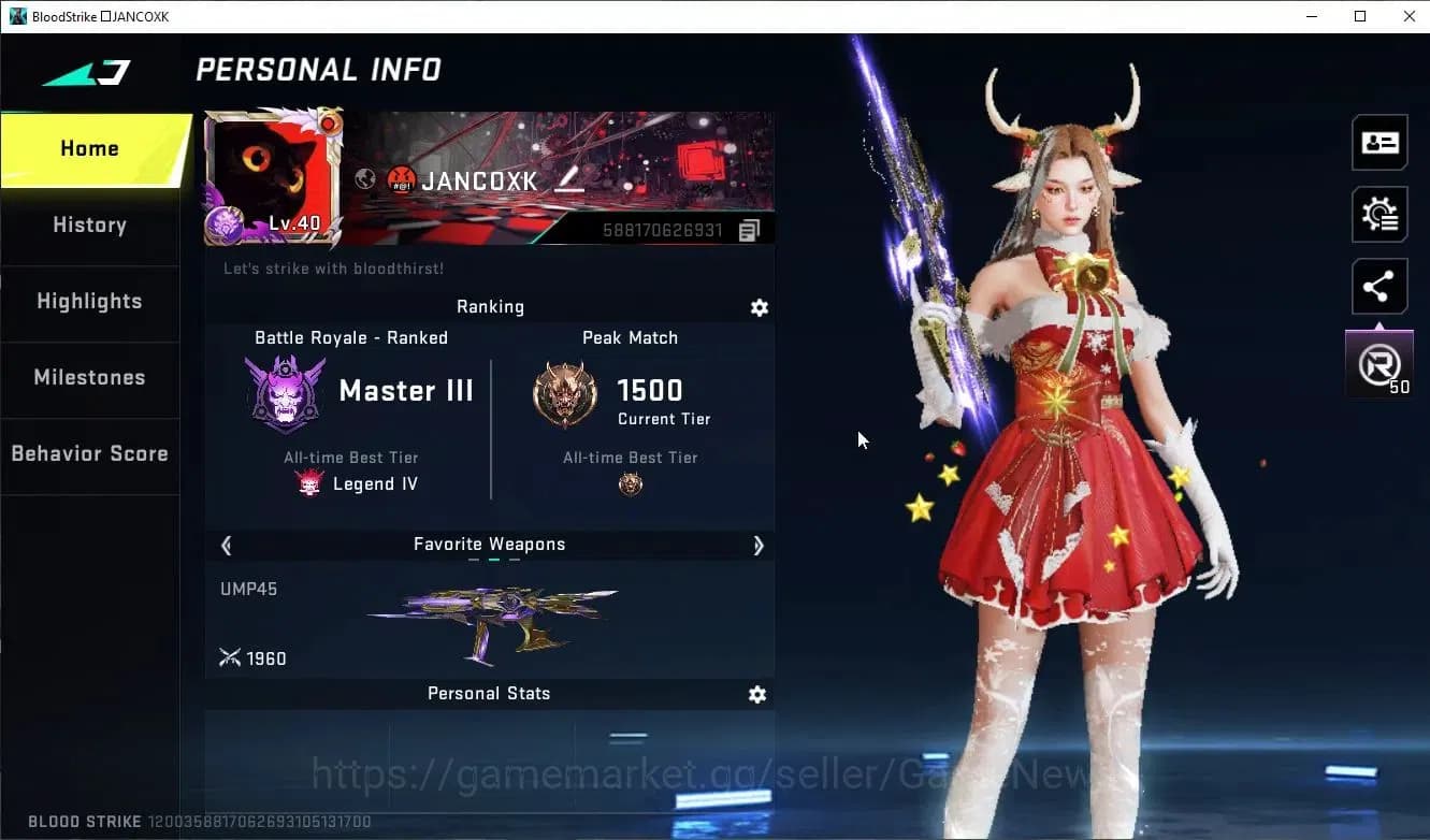 Blood Strike Accounts ASIA|15 ULTRA[VOLT,RAN,S868,UMP45,M1887,FAL,SCAR,E image 2