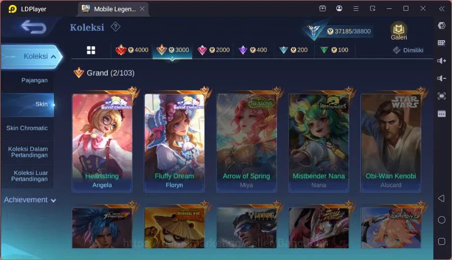 Mobile Legends: Bang Bang Accounts Hero 87|Skin 174|Sanrio Angela-Floryn,Lightborn Gr image 4