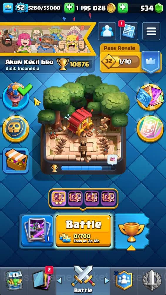 Clash Royale Accounts Lv 52|Trophy 10876|KTL 14|Limited Skin|Card 119|4 image 1