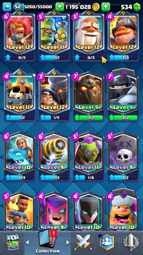 Clash Royale Accounts Lv 52|Trophy 10876|KTL 14|Limited Skin|Card 119|4 image 14