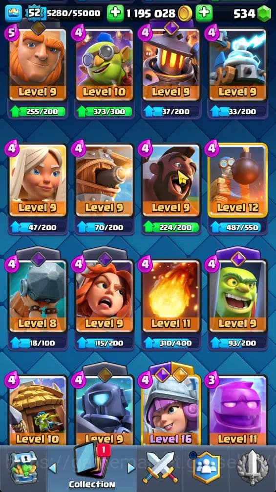 Clash Royale Accounts Lv 52|Trophy 10876|KTL 14|Limited Skin|Card 119|4 image 18