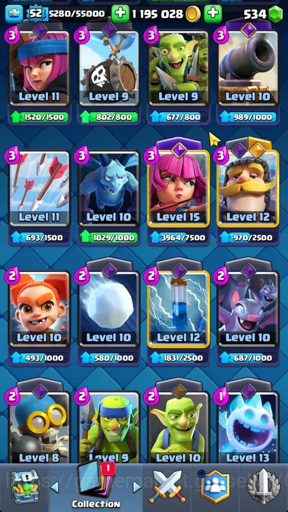 Clash Royale Accounts Lv 52|Trophy 10876|KTL 14|Limited Skin|Card 119|4 image 20