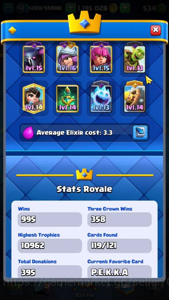 Clash Royale Accounts Lv 52|Trophy 10876|KTL 14|Limited Skin|Card 119|4 image 3