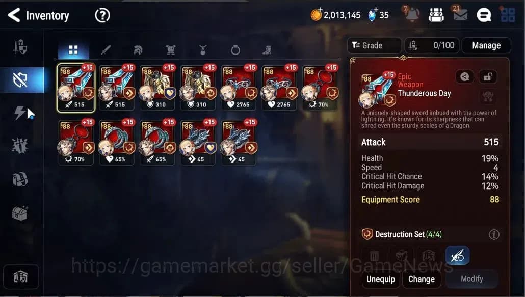 Epic Seven Accounts GLOBAL UNVERIF|New Era|Starter|2 ML (AShadow, Zio) image 16