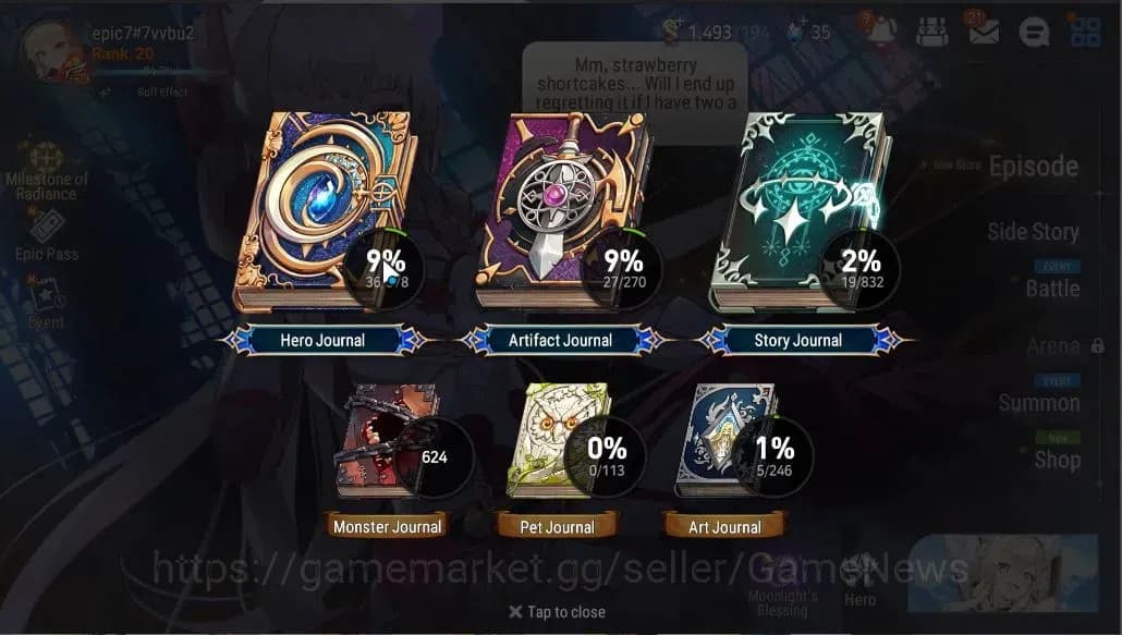 Epic Seven Accounts GLOBAL UNVERIF|New Era|Starter|2 ML (AShadow, Zio) image 3