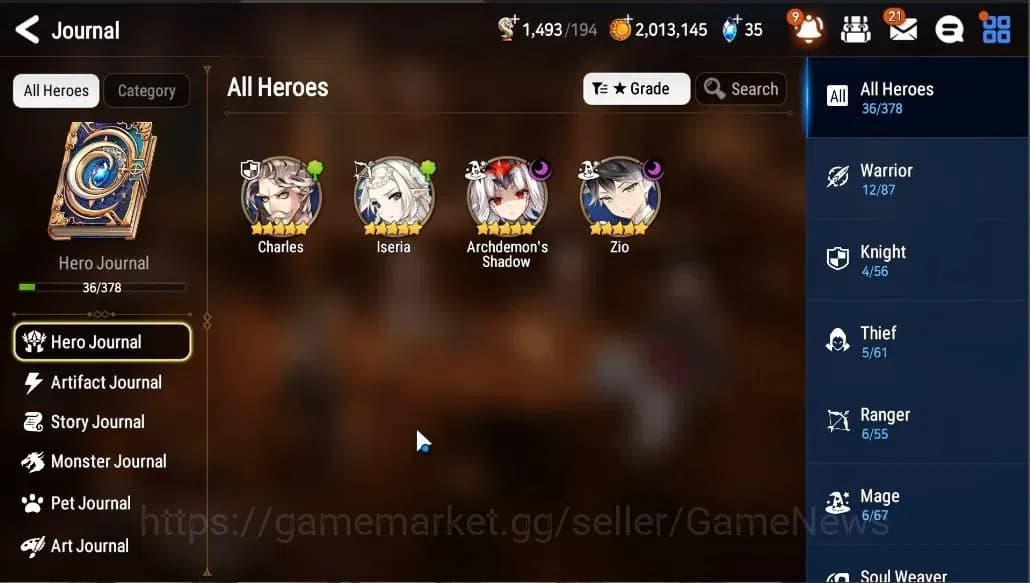 Epic Seven Accounts GLOBAL UNVERIF|New Era|Starter|2 ML (AShadow, Zio) image 5