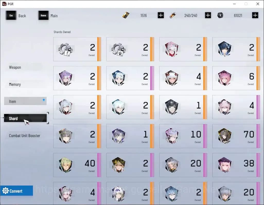 Punishing: Gray Raven Accounts Asia|LV 84|1,5K BC|[S Dirge,SS Pyroath,S lucia CW, image 11