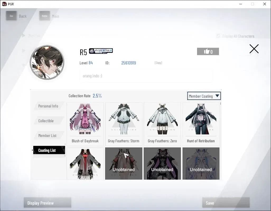 Punishing: Gray Raven Accounts Asia|LV 84|1,5K BC|[S Dirge,SS Pyroath,S lucia CW, image 13