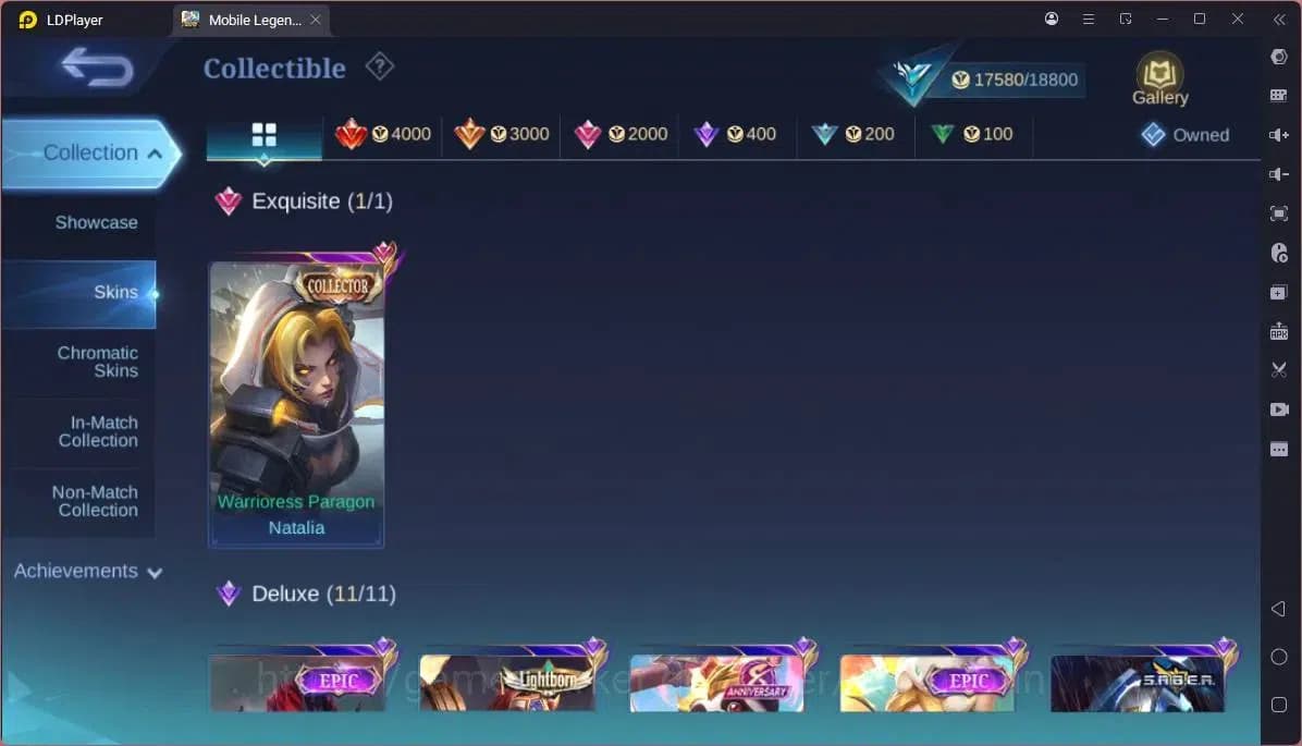 Mobile Legends: Bang Bang Accounts GLOBAL Hero 75 Skin 89|CC Natalia|Naruto Vale|Ligh image 3