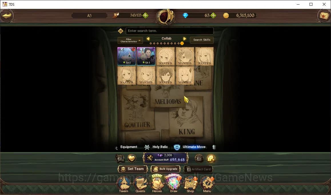 The Seven Deadly Sins: Grand Cross Accounts Asia |495K CC| Chapter 1| 1 LR+3 UR+Collab Re Zero image 10