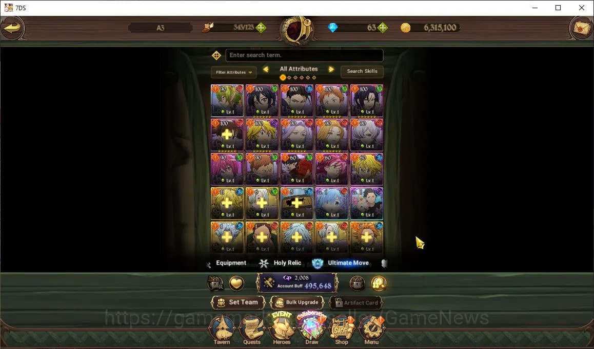 The Seven Deadly Sins: Grand Cross Accounts Asia |495K CC| Chapter 1| 1 LR+3 UR+Collab Re Zero image 11