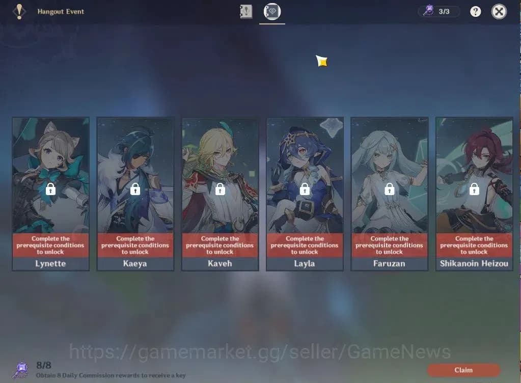 Genshin Impact Accounts Asia|AR55|3Limited+3(*5Weapon)|ArlcchinoC2,Neuvill image 13