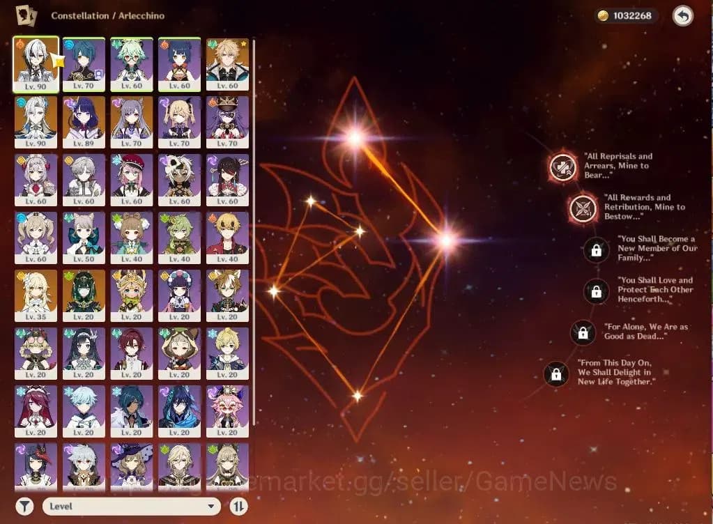 Genshin Impact Accounts Asia|AR55|3Limited+3(*5Weapon)|ArlcchinoC2,Neuvill image 3