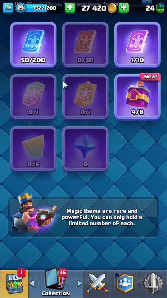 Clash Royale Accounts Lv 19|Trophy 3186|KTL 8|Limited Skin|Card 55| 2 EV image 10
