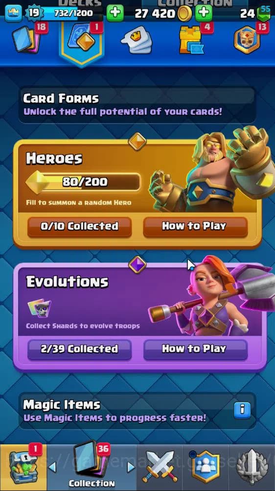 Clash Royale Accounts Lv 19|Trophy 3186|KTL 8|Limited Skin|Card 55| 2 EV image 5