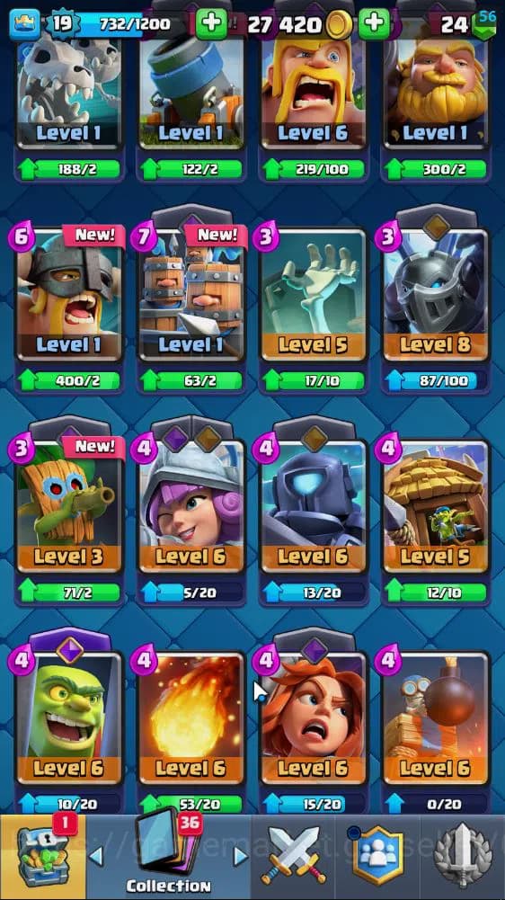 Clash Royale Accounts Lv 19|Trophy 3186|KTL 8|Limited Skin|Card 55| 2 EV image 7