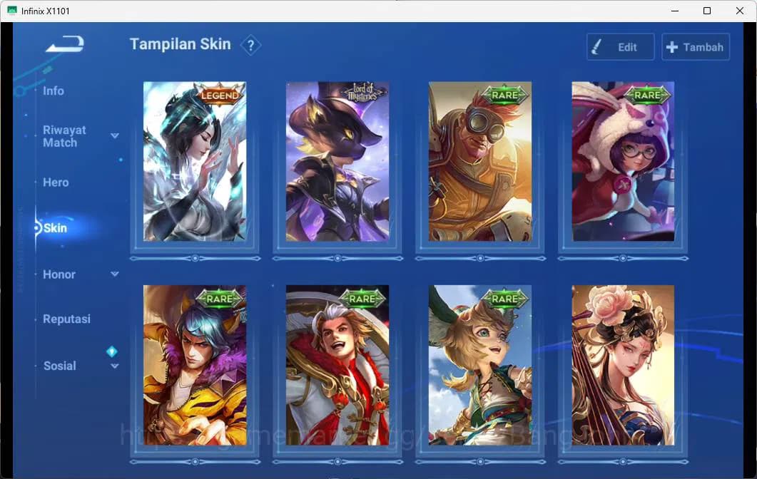 Honor of Kings Accounts GLOBAL | HERO 16, SKIN 11 LEGEND CONSORT YU more d image 2
