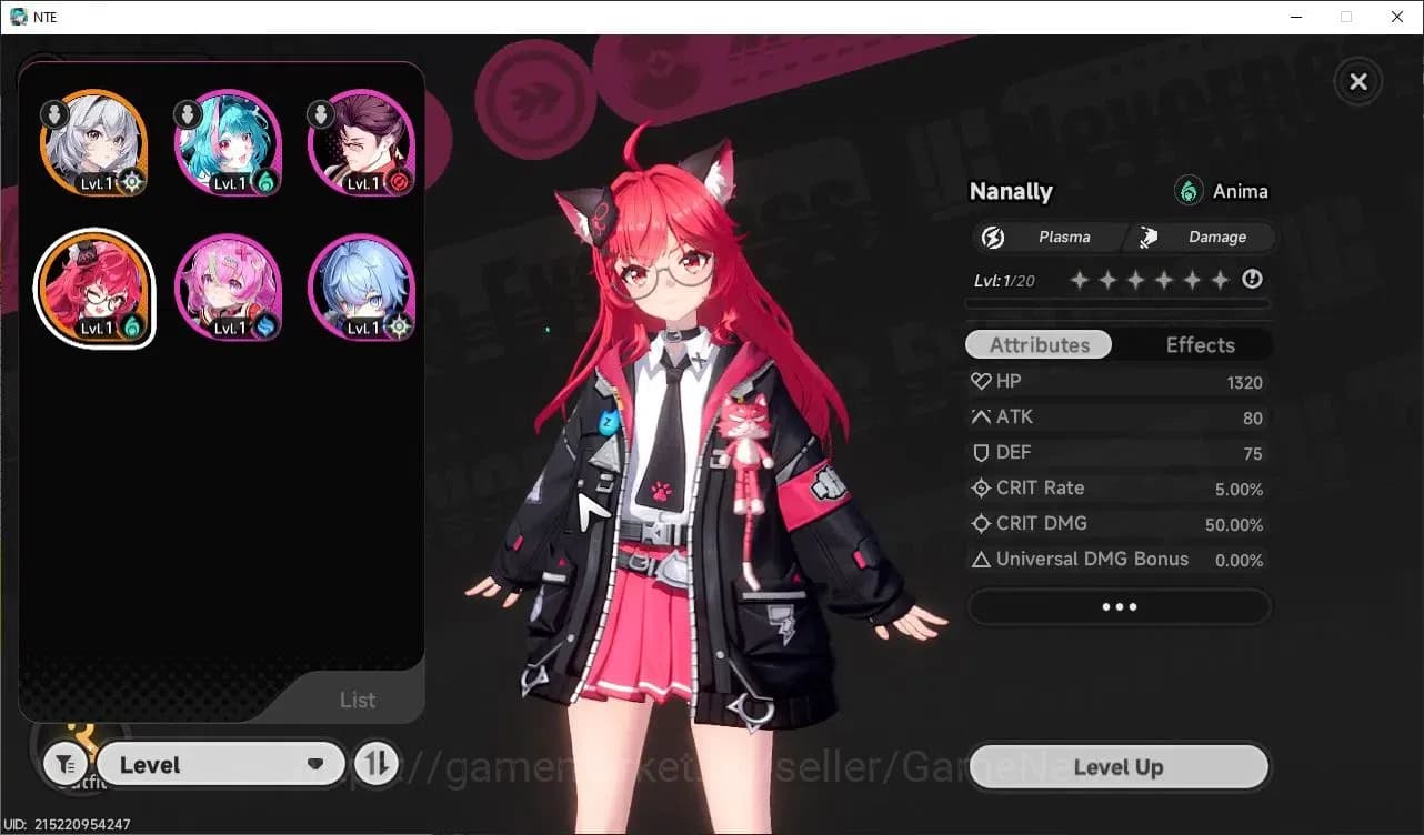 Neverness to Everness Accounts Global NA|HL 3|1 SSR Limited Nanally + Selector On image 1