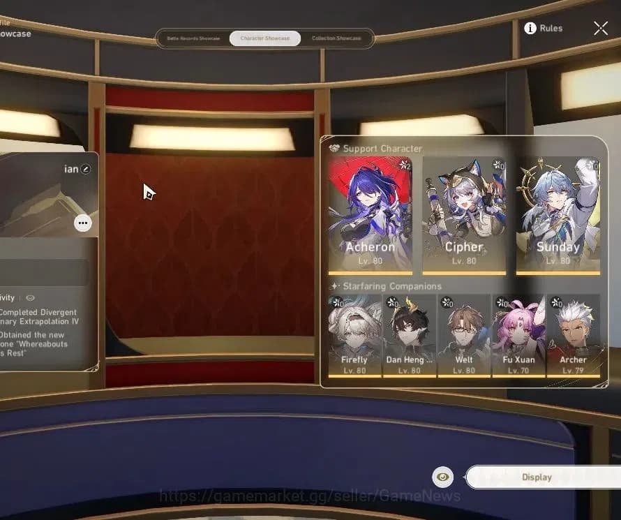 Honkai Star Rail Accounts Asia|TL 64|8 Limited|Firefly+Sign,Sunday,Chiper,Ru image 2