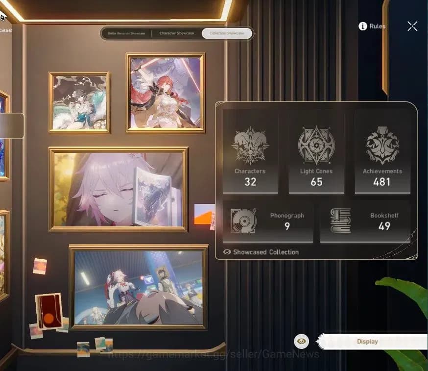Honkai Star Rail Accounts Asia|TL 66|8 Limited|Yao Guang E1+Sign,Evanescia,S image 3