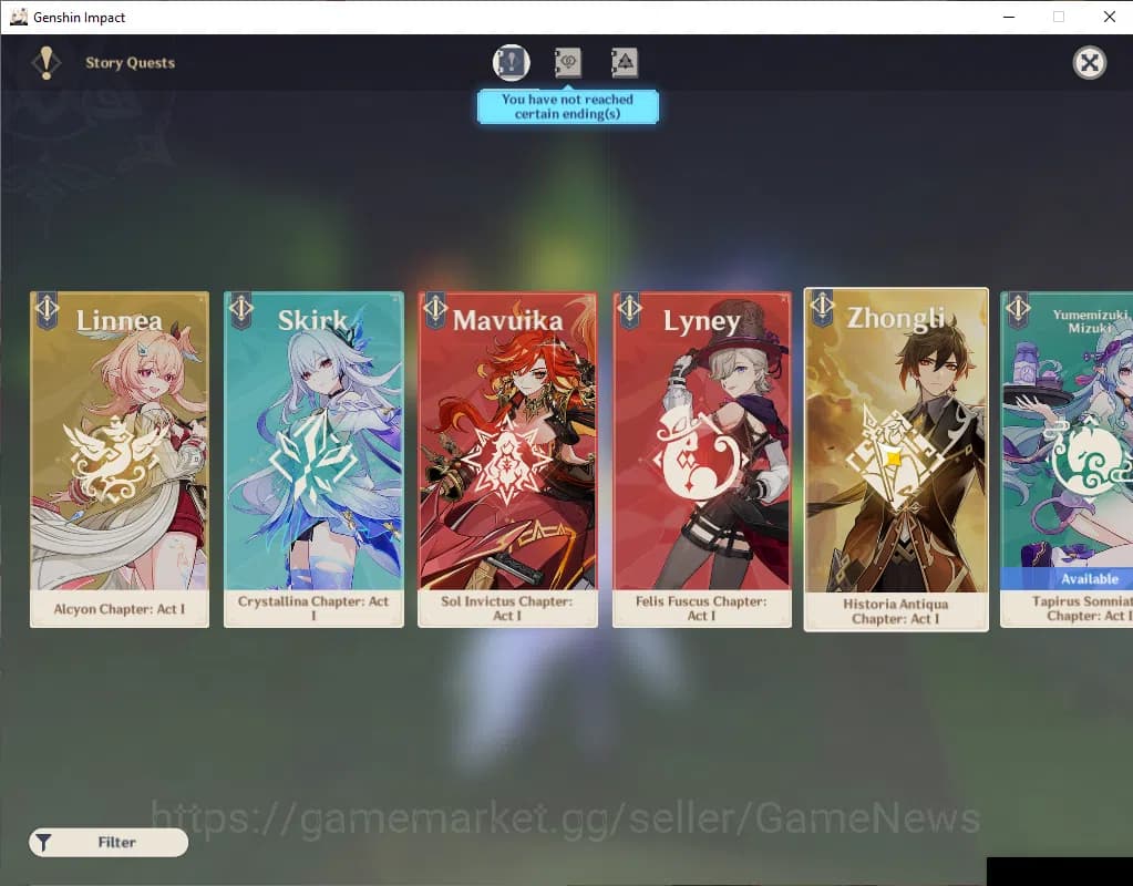 Genshin Impact Accounts ASIA|AR 58|PrimeTeam Skirk|9Limited+7(*5Wep)|(Mavu image 12