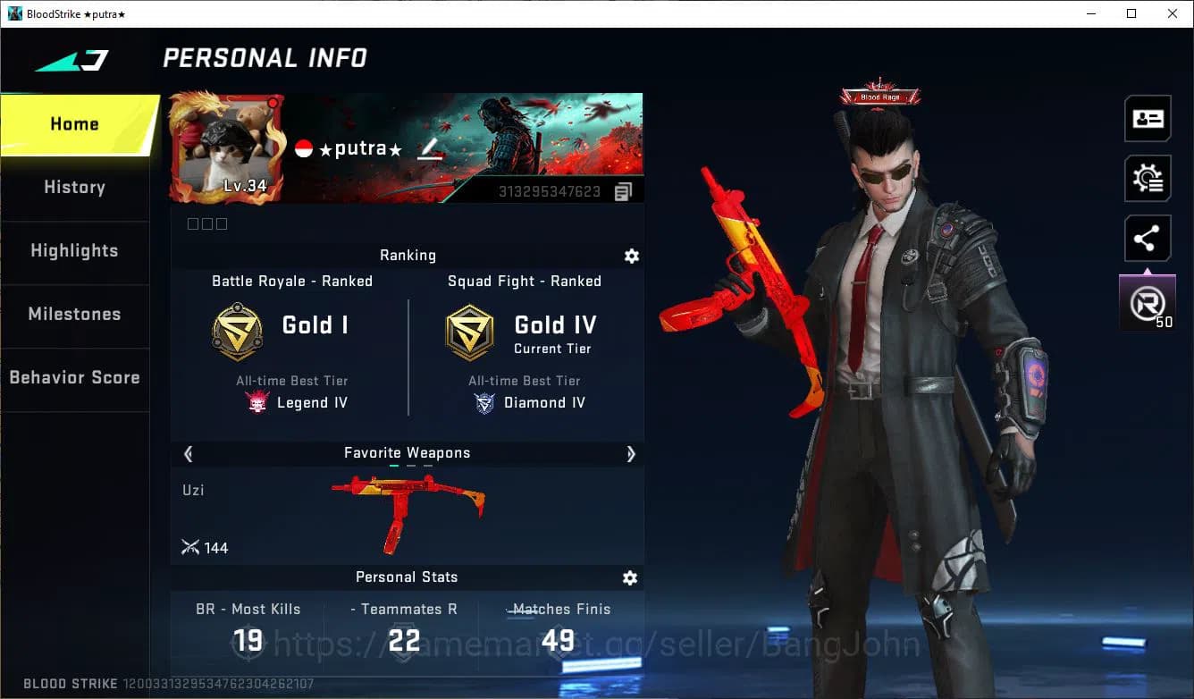 Blood Strike Accounts ASIA|ULTRA=ZERD,URB,M1887 MORE DETAIL CEK SS BS549 image 11