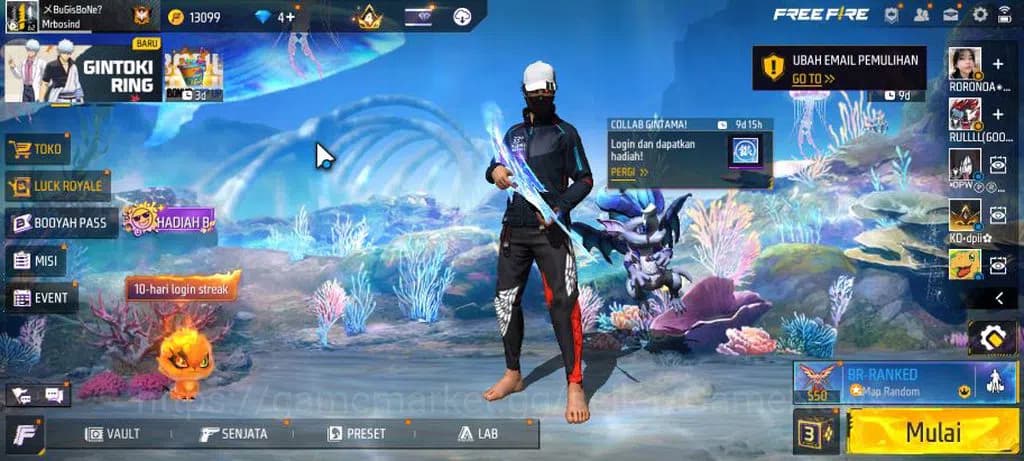 Free Fire Accounts Indonesia|M1887 Sterling Conqueror Lv7|AK47 Blue F image 1