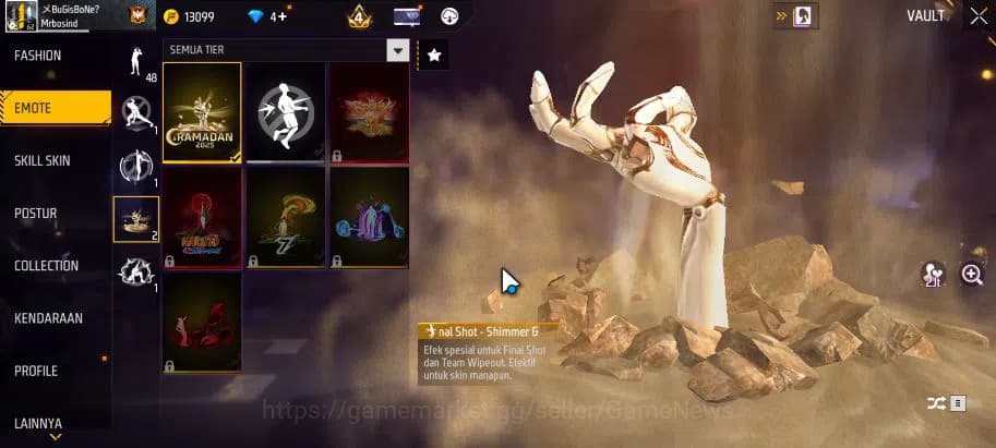 Free Fire Accounts Indonesia|M1887 Sterling Conqueror Lv7|AK47 Blue F image 6