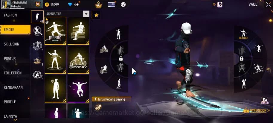 Free Fire Accounts Indonesia|M1887 Sterling Conqueror Lv7|AK47 Blue F image 7