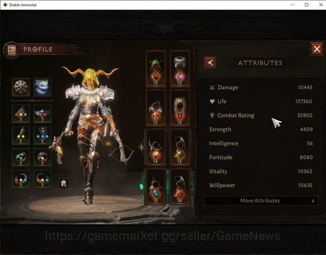 Diablo Immortal Accounts SEA-Vasily|Can,t move server|Lv60(591)|Demon Hunte image 2