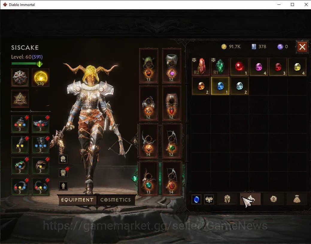 Diablo Immortal Accounts SEA-Vasily|Can,t move server|Lv60(591)|Demon Hunte image 5