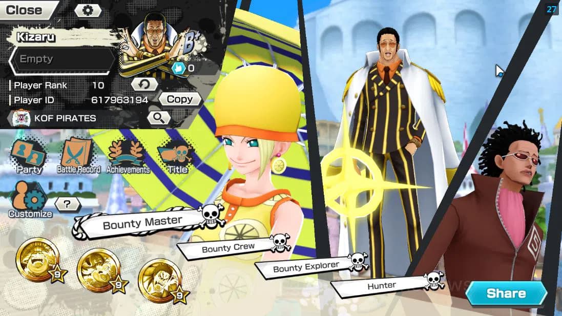 One Piece Bounty Rush Accounts Global| 4 EX| T5E St.Ethanbaron V.Nusjuro,T5E St.J image 2