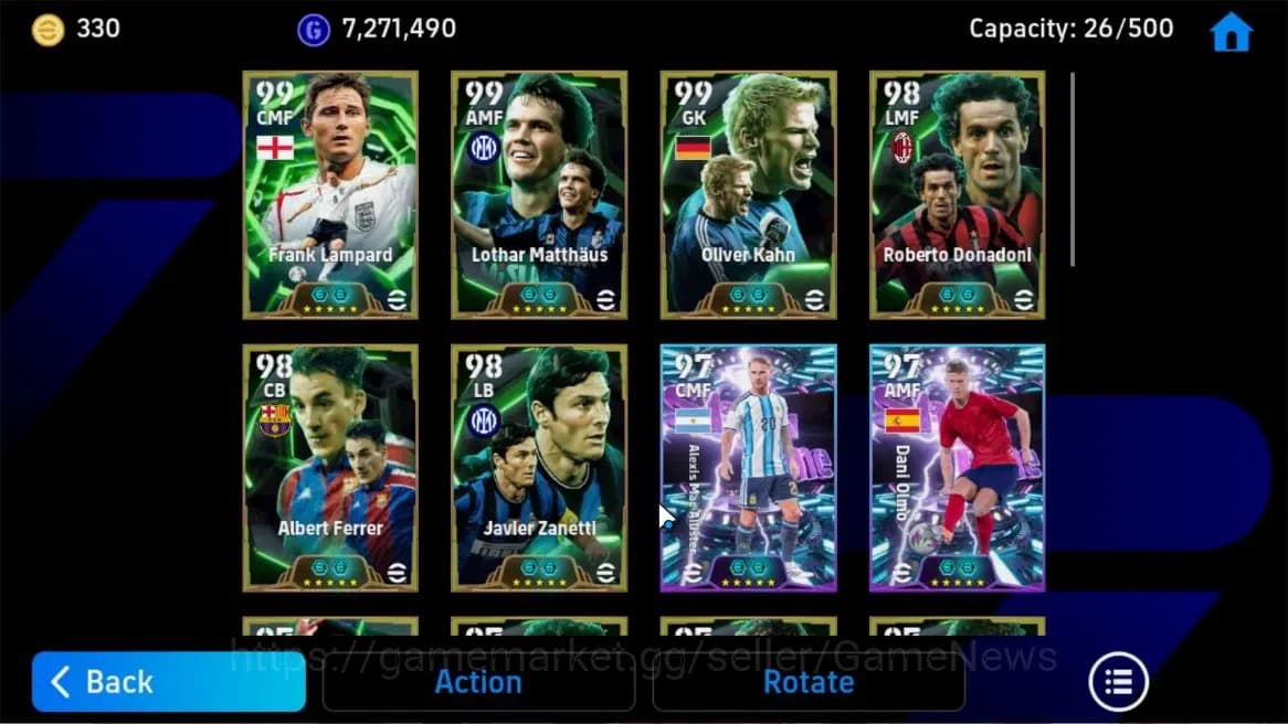 eFootball Accounts Android|Frank Lampard,Lothar Mathaus,Oliver Kahn,R image 8