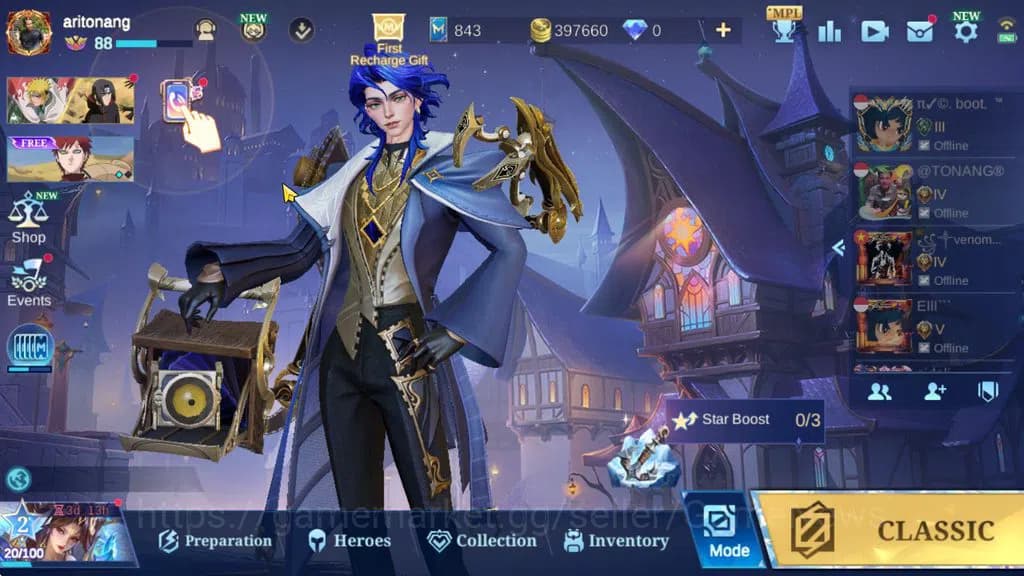 Mobile Legends: Bang Bang Accounts Hero 132|Skin 227|KOF Karina,CC Natalia,Gaara Vale image 1