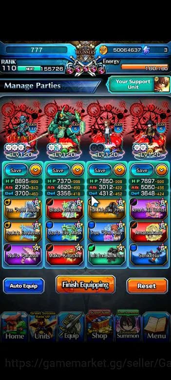 Grand Summoners Accounts Global|Rank 110|27 Ascend+5 TW|[Inumuta,Emiya,S Ch image 3