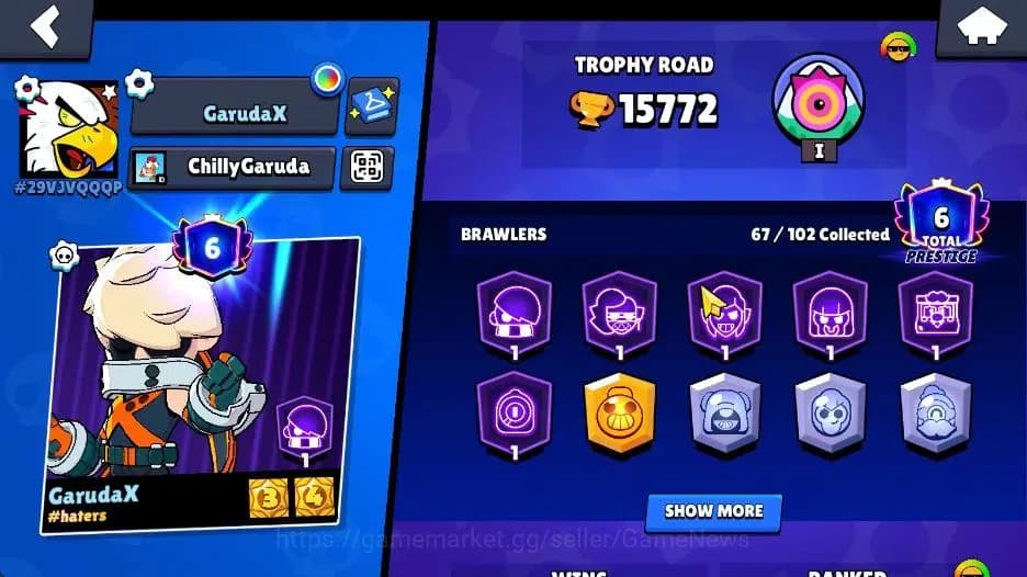 Brawl Stars Accounts 15K Trophy|9K Bling|88 Brawlers 16 Max Lv| 2 Hyper image 3