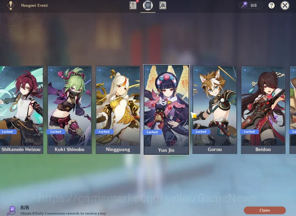 Genshin Impact Accounts ASIA|AR 57|7 Limited+8(*5Weapon)|(Columbina,Neuvil image 17